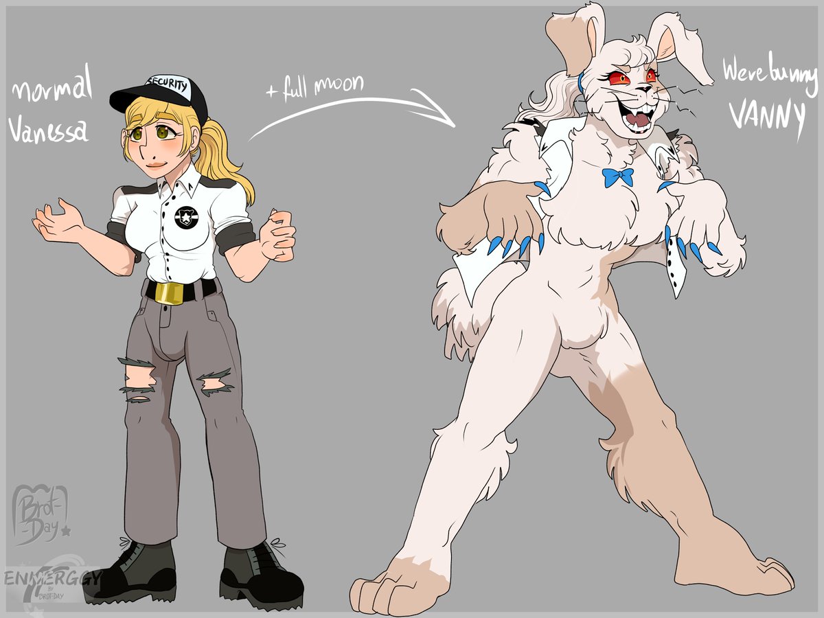 Brot_Day's tweet photo. Here's what Vanny looks like in ENNERGGY! Vanessa was cursed as a child to transform into a werebunny every full moon-that is Vanny!
#art #fnaf #securitybreachfnaf #vanessa #vanny #ennerggy https://t.co/qTVRSmsiwd