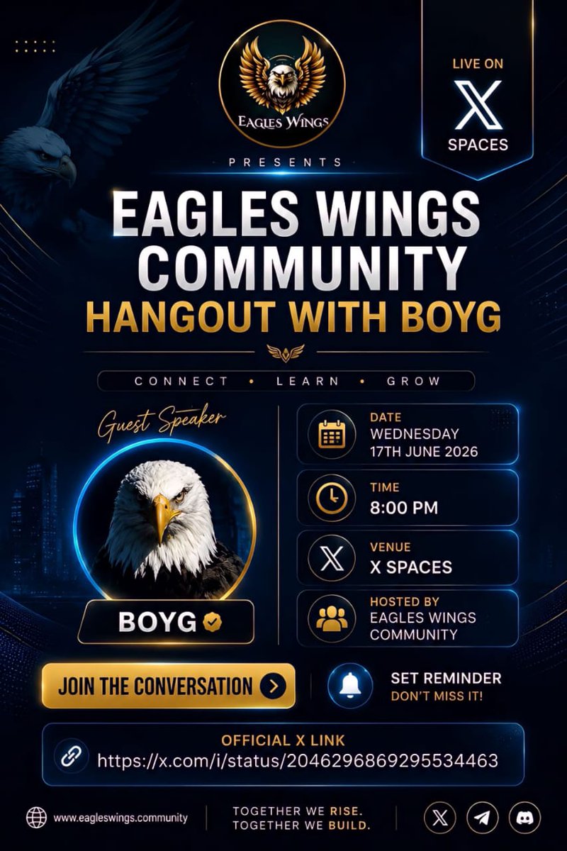 Elangwareviews's tweet photo. Eagles Wings community hangout with BoyG, don't miss out, going live in less than 30mins https://t.co/9A4wFWqCL8