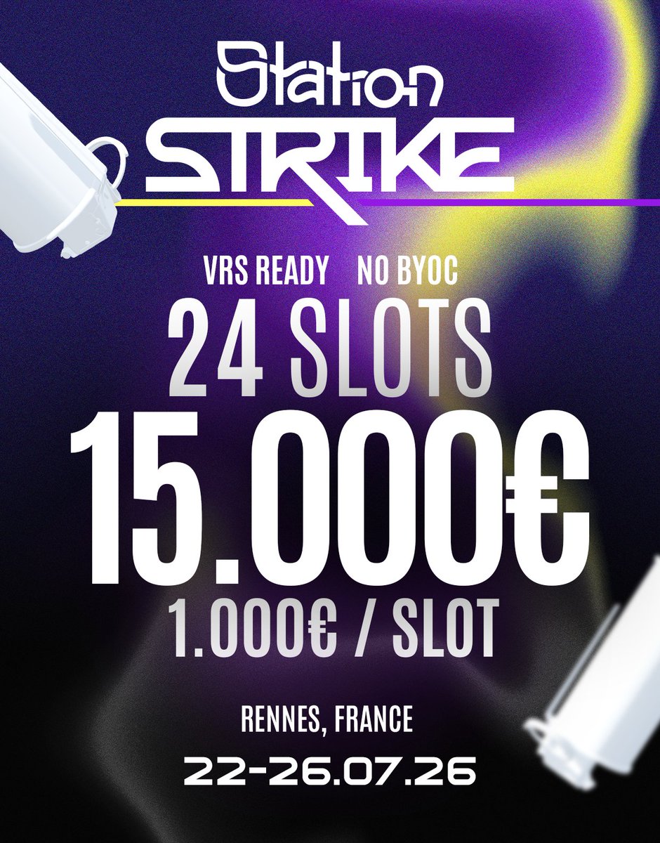 NAGU_FR's tweet photo. Organisation de ma Première LAN VRS ✅️

15,000€ de Cash Prize 💰
À Rennes 🇫🇷

Un gros projet qui se prépare depuis plusieurs mois, très content de pouvoir tenter cette expérience comme organisateur 🔧

Merci à @StationEsport et @Iwhitecs de rendre ce projet réalisable ❤️ https://t.co/JyGua1sij9