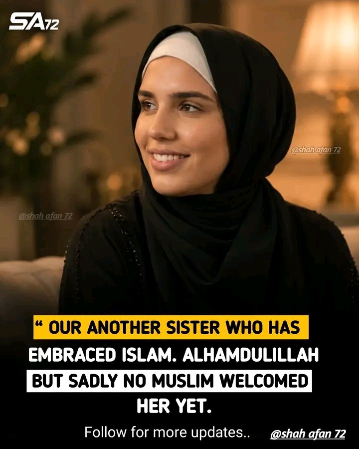 Rb__girl's tweet photo. SHE ACCEPTED TO ISLAM RELIGION.☪️🤍 https://t.co/mUn0DkJDQ3