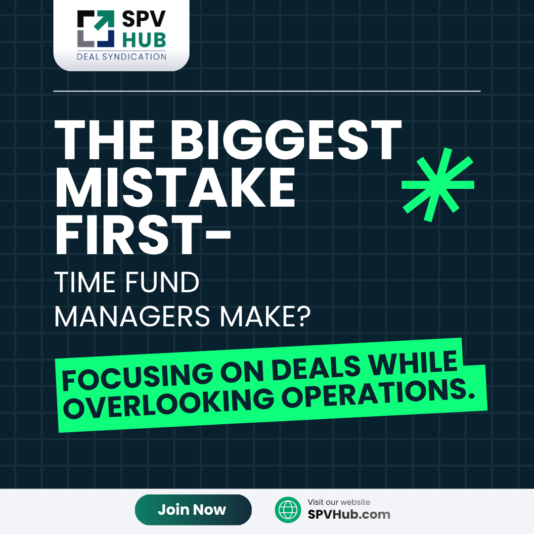 SPVHub's tweet photo. Many first-time fund managers focus on sourcing great deals but underestimate the importance of operations. 

At SPV Hub, we help emerging fund managers build scalable operations that support long-term growth. 

#FundManagement #EmergingManagers #FundOperations #VentureCapital https://t.co/aQg2yYYLGK