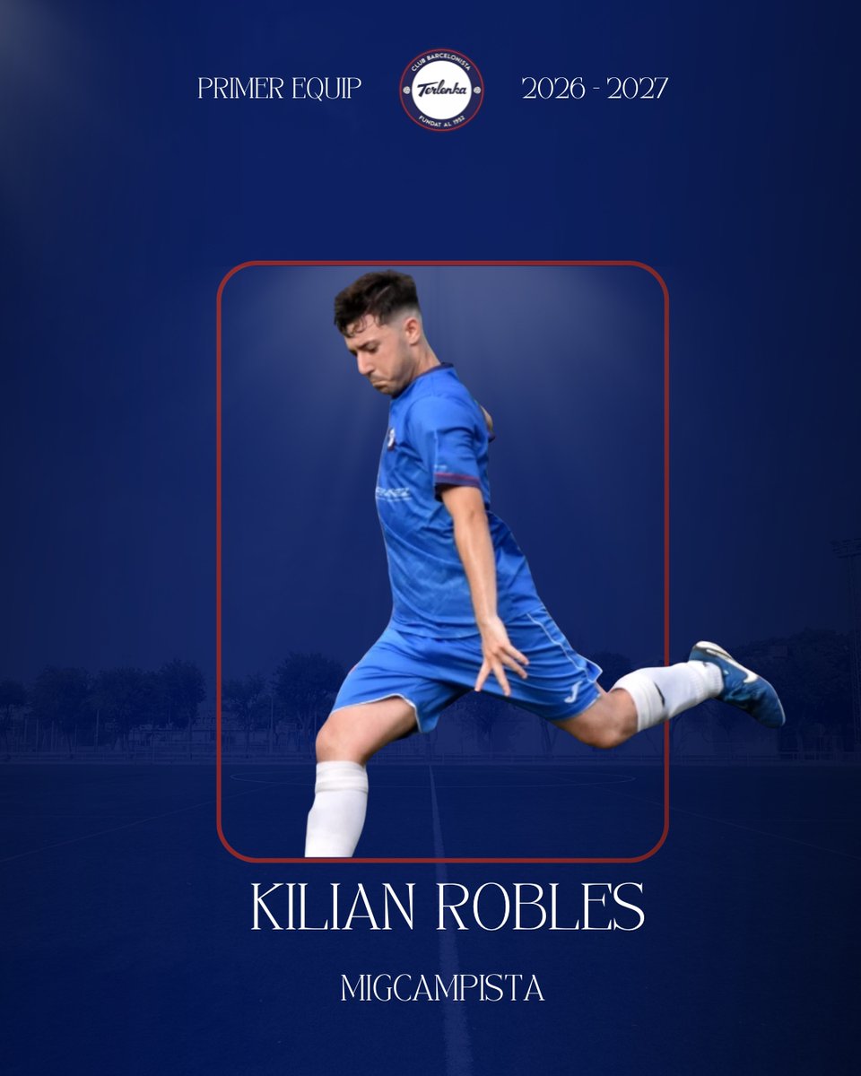 CBTERLENKA's tweet photo. 🔵 𝙍𝙀𝙉𝙊𝙑𝘼𝘾𝙄Ó - 𝗞𝗜𝗟𝗜𝗔𝗡 𝗥𝗢𝗕𝗟𝗘𝗦

💪 Kilian Robles, jugador del primer equip una temporada més!

✍️ Migcampista que continuarà aportant la seva qualitat i talent a segona catalana!

💙 Som-hi, Kilian!

#ClubDelPoble #SegellPotablava #2Cat https://t.co/XLl92nKU4s