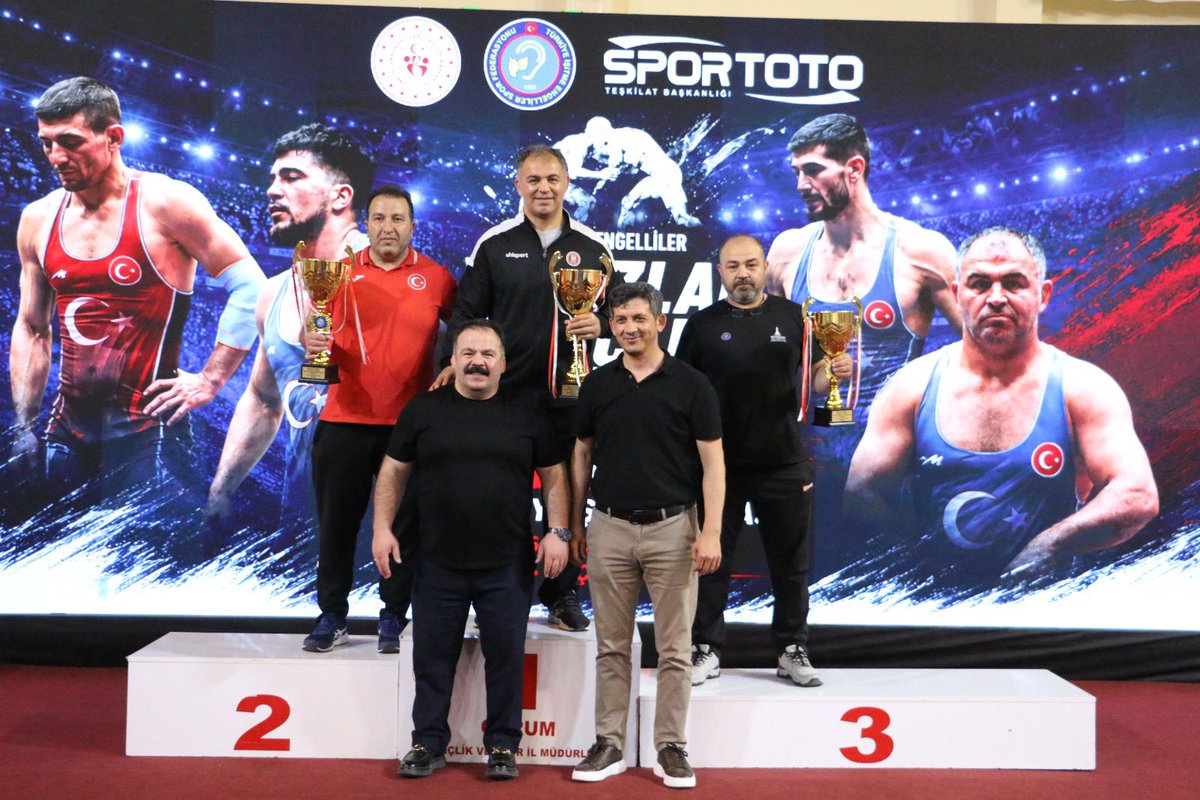 tiesfed's tweet photo. 🥇🥈🥉🤼‍♂️ İşitme Engelliler Yıldızlar ve Gençler Serbest &amp; Grekoromen Güreş Türkiye Şampiyonası’nda madalya ve takım kupaları sahiplerini buldu. https://t.co/zGFAkGWg6W