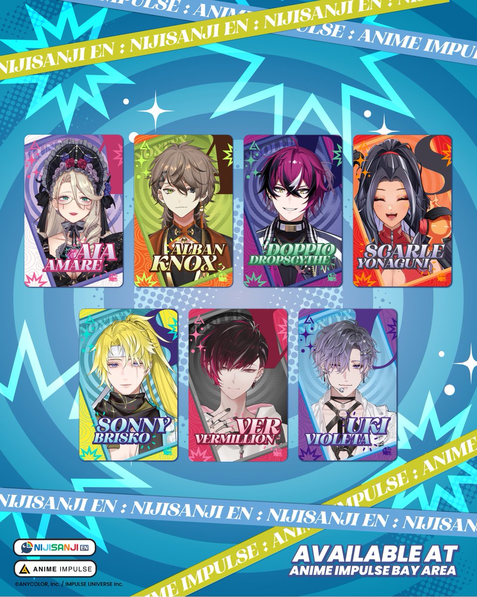 animeimpulse's tweet photo. 🌈 NIJISANJI EN card packs are now available for preorder! 🛍️

Must have a NIJISANJI EN Meet &amp; Greet order to purchase. M&amp;G order number is required at checkout for verification.  

**Orders without a valid number may be canceled.

https://t.co/XTrV4rkyi2 

#NIJISANJIEN #AIBAY26 https://t.co/IMEd8Z4eHq