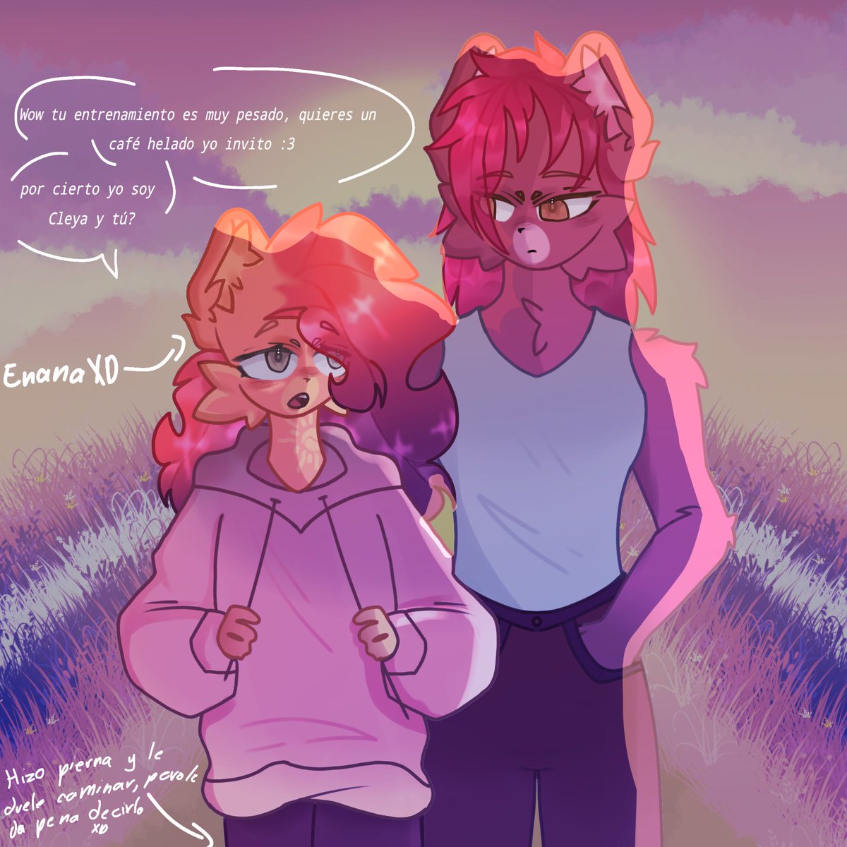 Zul_345's tweet photo. ˚⊹🌿 Cleya y Katete 🌿⊹˚

Cleya es muy muy social, así que seguramente estuvo acosando a Katete para conocerlo y hablar con él xddd
#UnicornWars #UnicornWarsoc https://t.co/B26jFxLumf