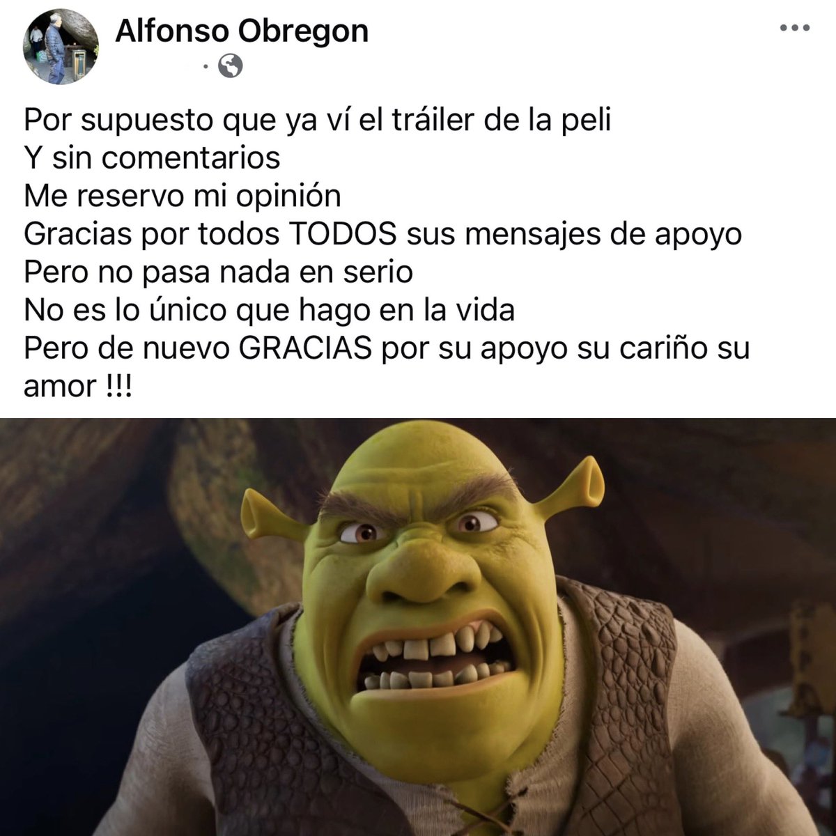 CerebrosG's tweet photo. Alfonso Obregón sobre la película Shrek 5. https://t.co/dNbkvKDdlC