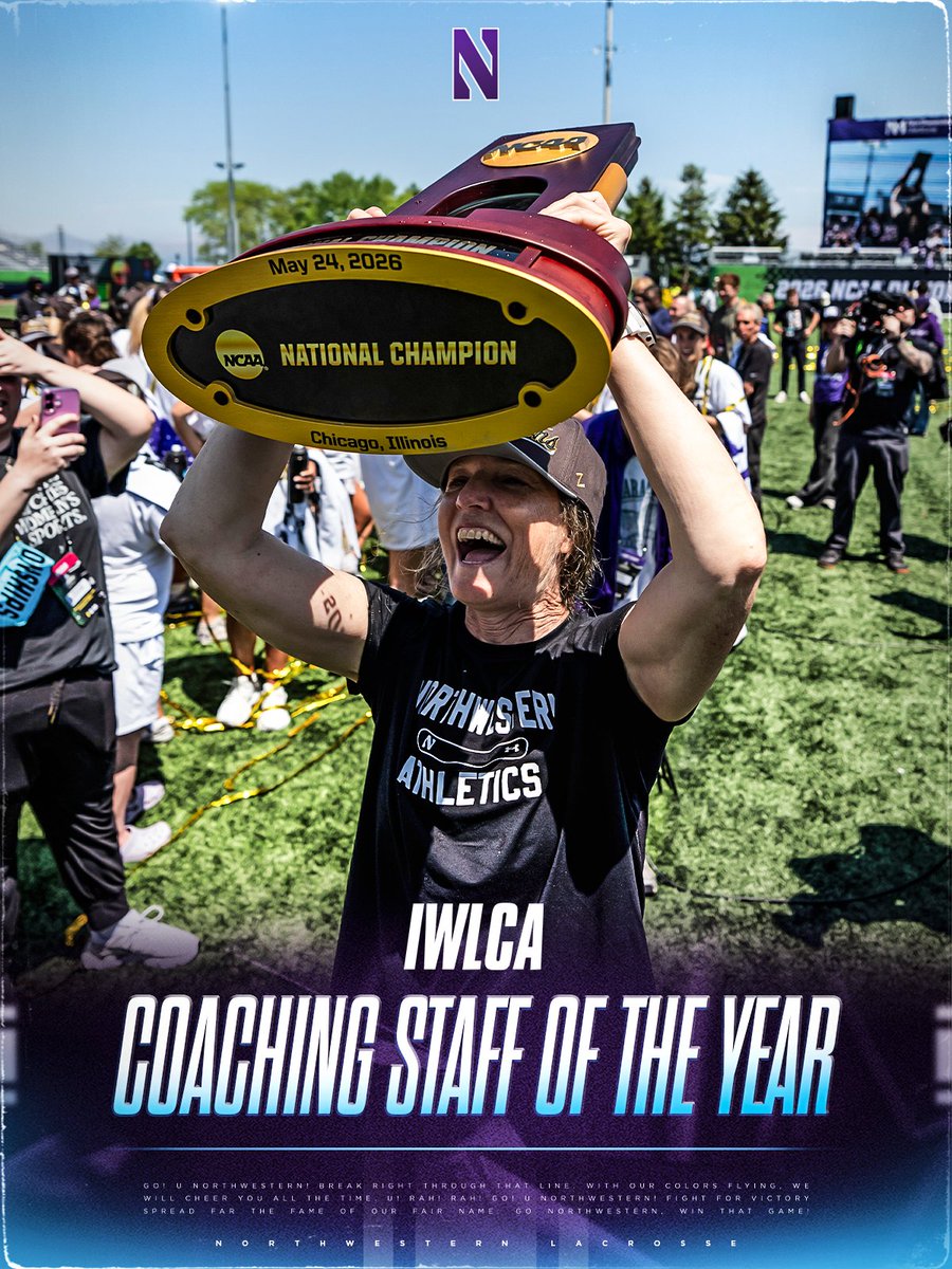 NULax's tweet photo. Best in the business 🏆🌊

@IWLCA  named our staff the IWLCA Division I National Coaching Staff of the Year‼️ https://t.co/auGK9gwaQG