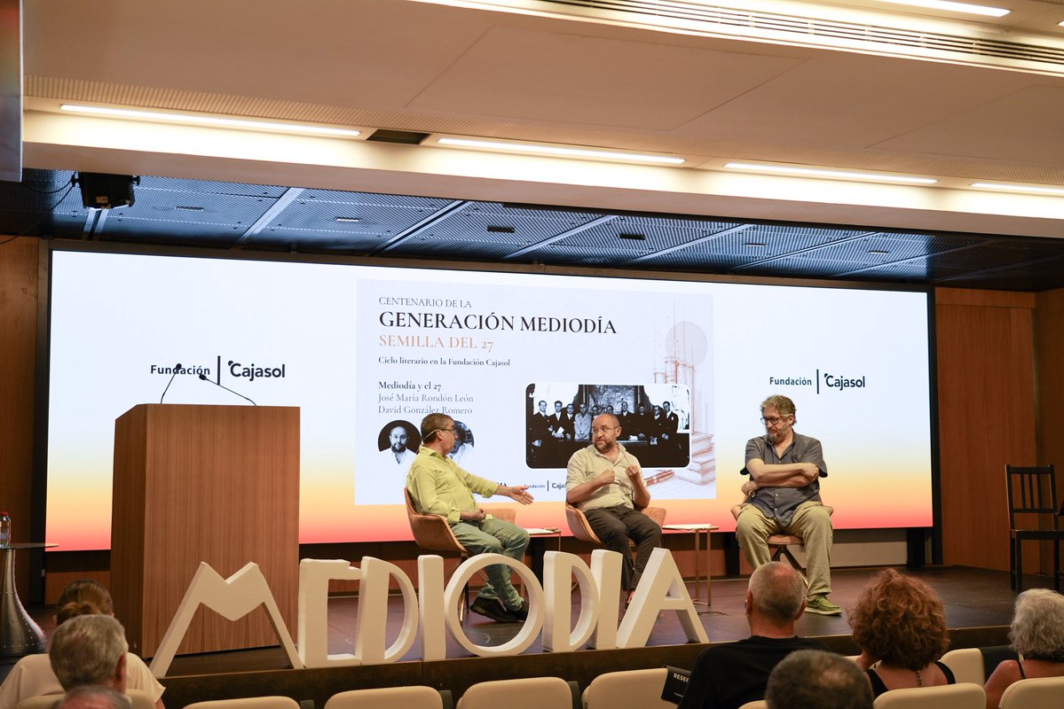 metrosoneto's tweet photo. Primera jornada del Centenario de la Generación Mediodía, semilla del 27
@fundacioncajasol #cultura https://t.co/gPkBfrYOpQ