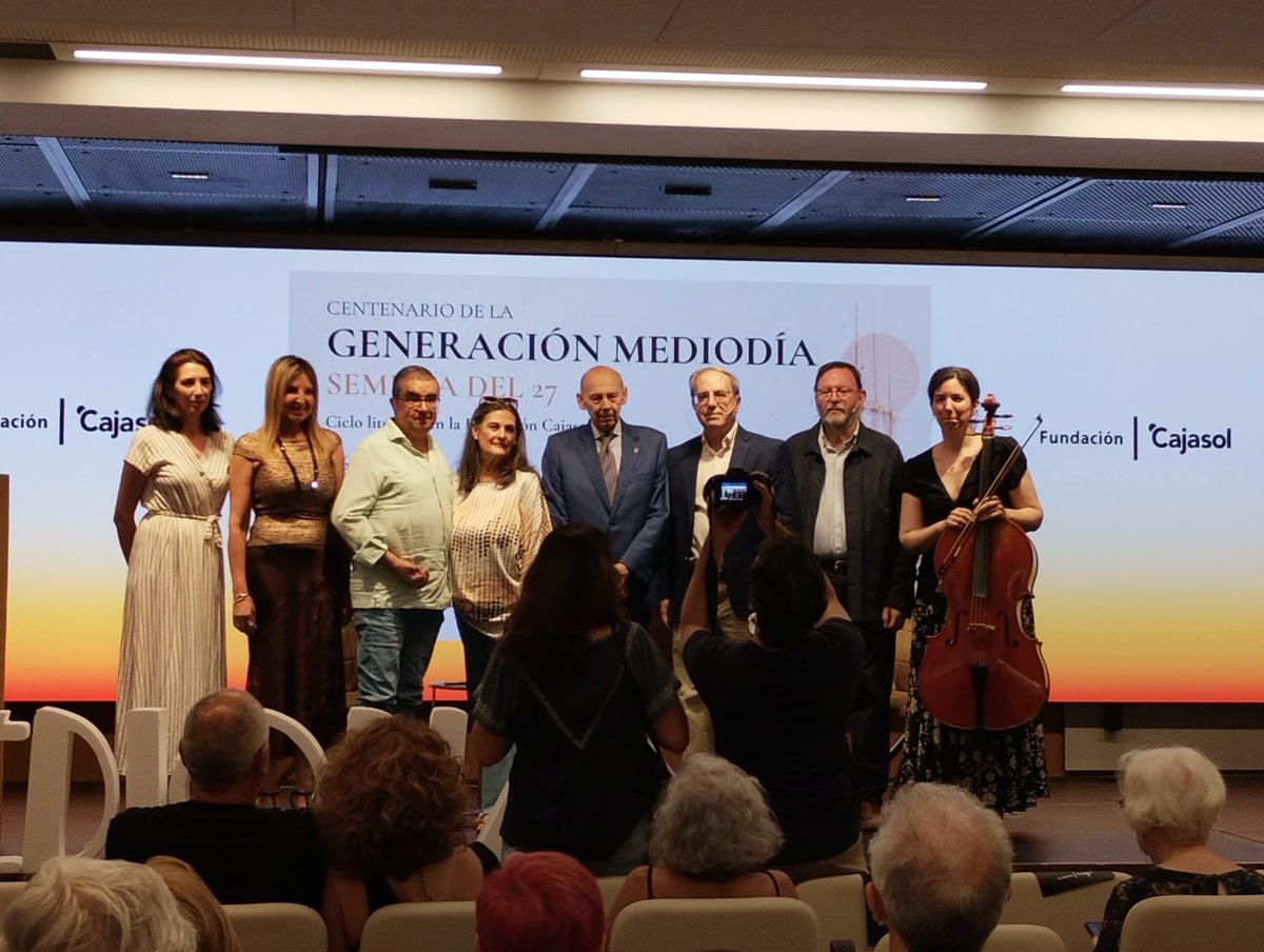 metrosoneto's tweet photo. Primera jornada del Centenario de la Generación Mediodía, semilla del 27
@fundacioncajasol #cultura https://t.co/gPkBfrYOpQ