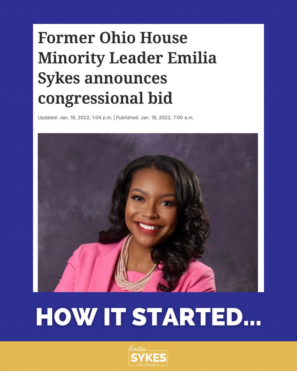 EmiliaSykesOH's tweet photo. How it started… how it’s going! I’m honored to be your Congresswoman and deliver results for our #OH13 community. https://t.co/TPDTLpAwIN