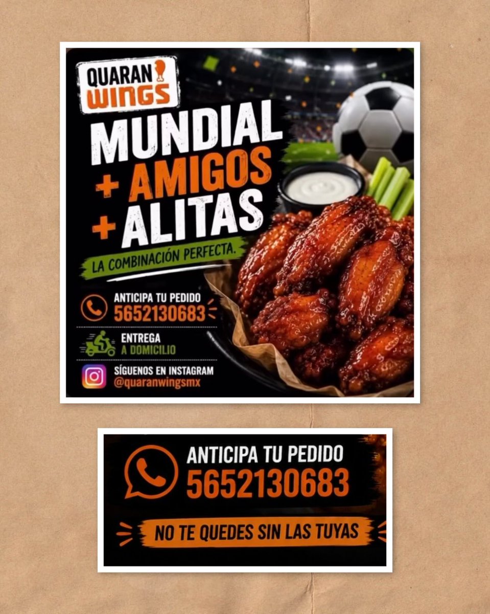 AnapaoC13's tweet photo. Antojo🍗Alitas y boneless deli🍗
📱Agréganos a whats
Insta @quaranwings.mx 
@En_laDelValle https://t.co/Rick9EYhFf