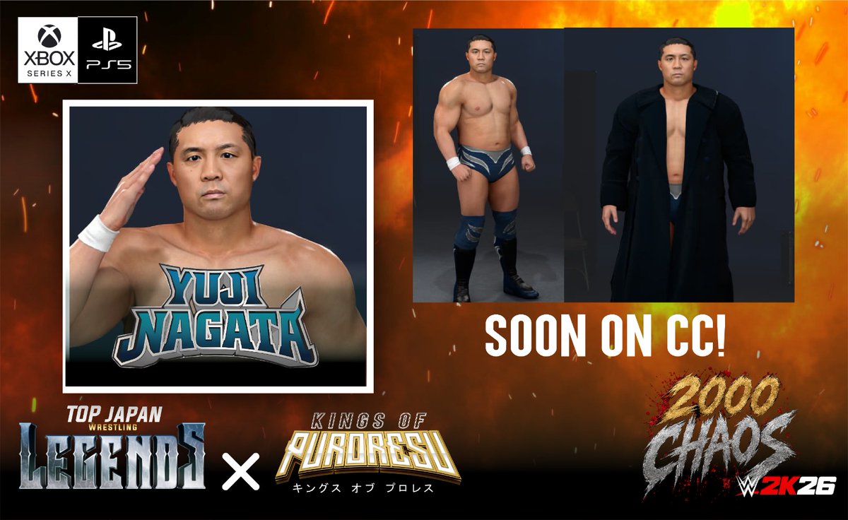 A2KGCaws's tweet photo. #WWE2K26 #TOPJAPANLEGENDS #KINGSOFPURORESU Yuji Nagata '05 ... First njpw Creation of the 2000 CHAOS Pack , next revelation is also a FORMER iwgp Heavyweight Champion 😏 https://t.co/JN9nnTyMGp