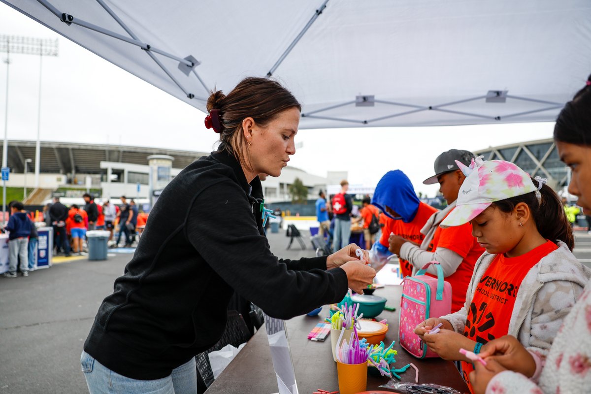 oaklandrootssc's tweet photo. Our STEAM/Camp Day is where it's at! ☀️
Thank you to Rob Skate, Exploratorium, @lawrencehallsci, 3D Makers, Hayward Animal Services, SF Estuary, and Hively for making this all possible for the fam!
#OAKvBHM | #KnowYourRoos https://t.co/H5S1wLfPOb