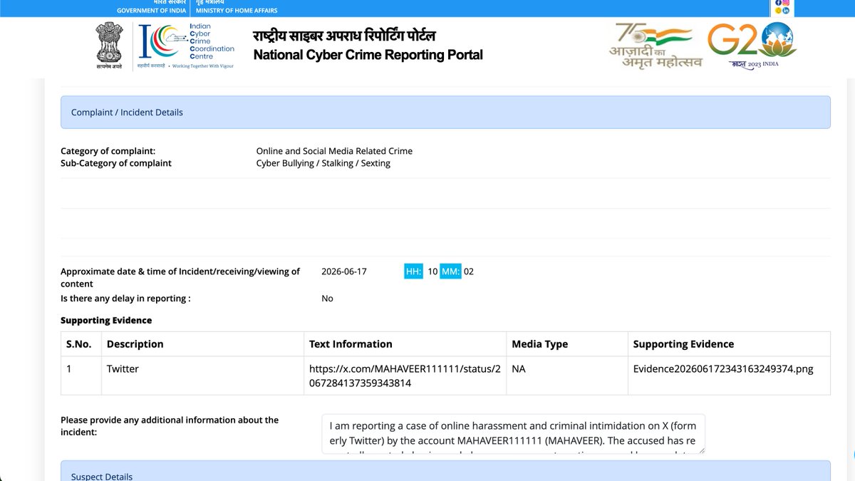 perpetuallybold's tweet photo. @MAHAVEER111111 Ab Pathankhot mein chupega ya Lahore mein koi farak nahi padega, cybercrime report filed,
@PathankotPolice @PunjabPoliceInd @DGPPunjabPolice kindly note this anti social elements language, activities and kindly initiate strict action ASAP. https://t.co/5IFjq8aypi
