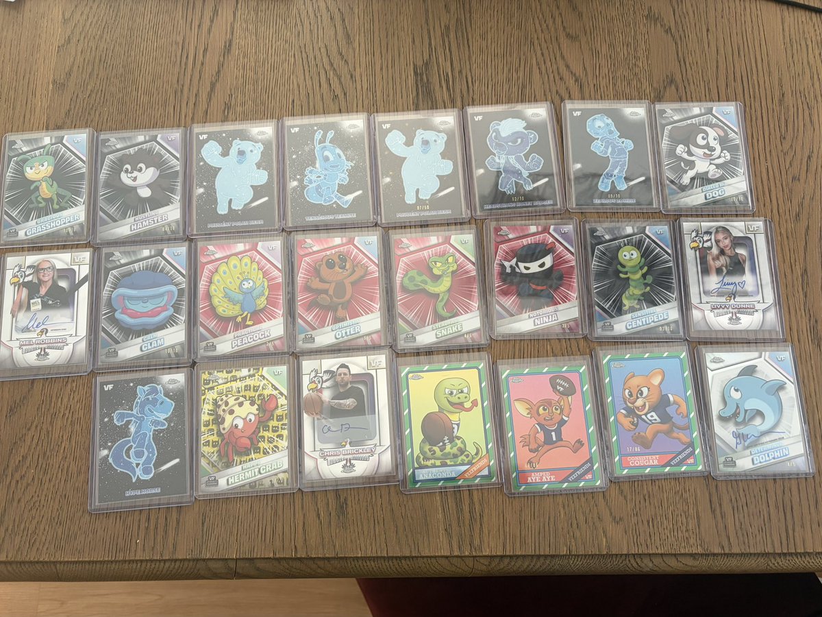 LorcanaMama's tweet photo. Every card in these two pictures is getting $1 started on Friday 🤯#veefriends https://t.co/WFEZO0a4Ka