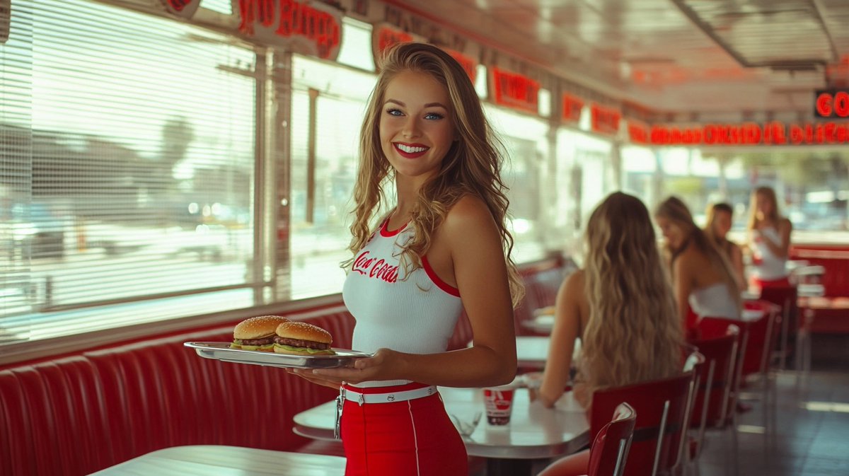 promptden's tweet photo. Experience Nostalgia at Our Classic Diner!
Checkout more 👉 https://t.co/LURrJybtD4
#midjourney #ai #aiart #aidesign #light #nostalgia #laughter #smile #diner #waitress https://t.co/VXRum77zx3