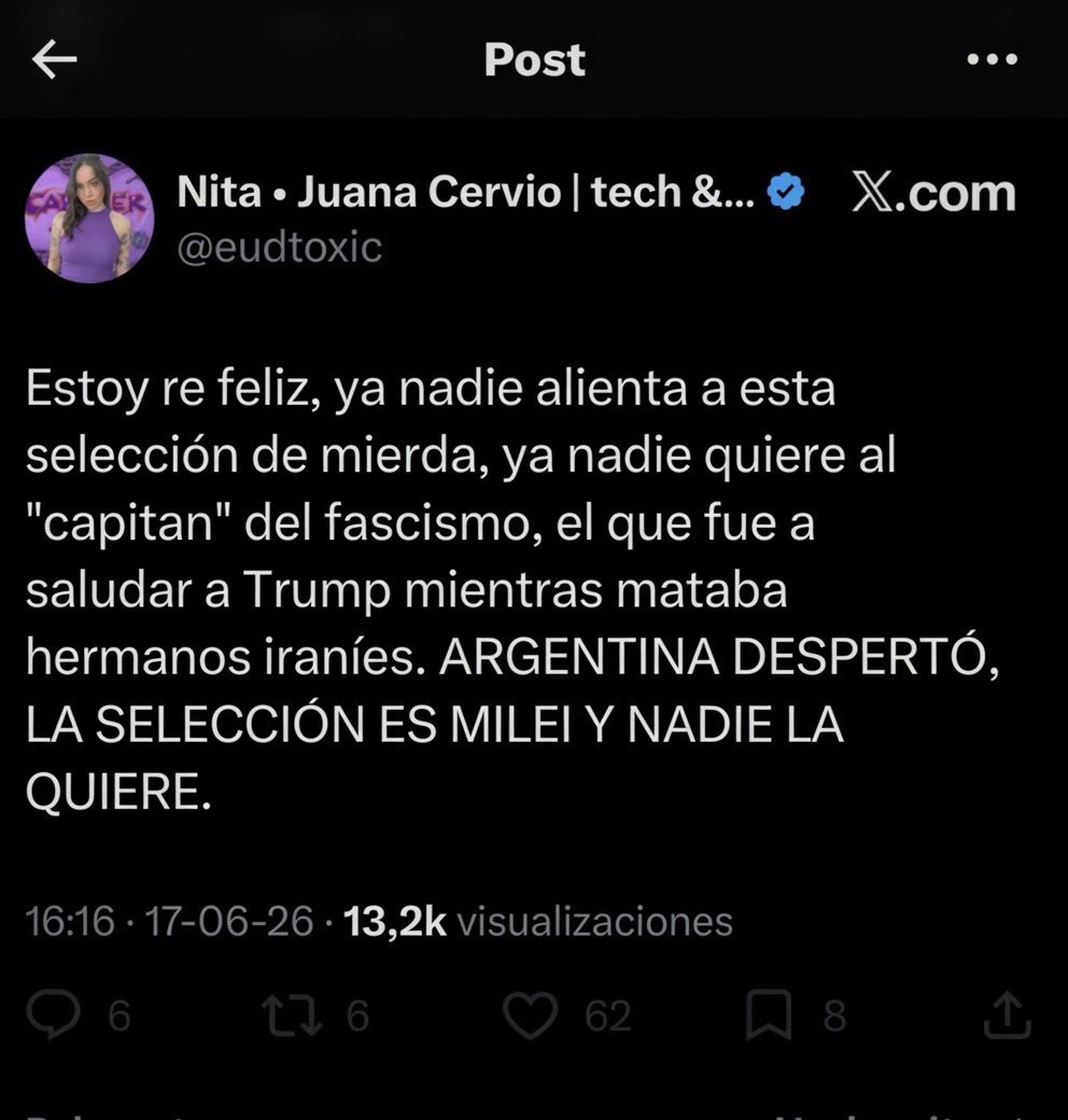 ElTrumpista's tweet photo. JAJAJAJAJAJJAJAJJ

no es normal lo enferma que está esta mina, vive en otro planeta.

INTERNEN A LOS KUKITAS https://t.co/eZdi5k8nds