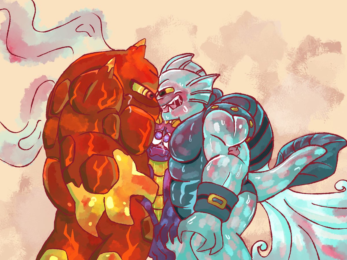 JellyStarrAD's tweet photo. Looks like quite a heated rivalry here 
#furry #yaoi #yiff #furrybara #gay #spyro https://t.co/2R2GwGGgAx