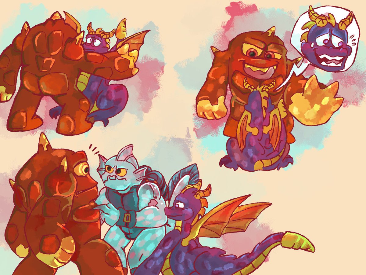 JellyStarrAD's tweet photo. Looks like quite a heated rivalry here 
#furry #yaoi #yiff #furrybara #gay #spyro https://t.co/2R2GwGGgAx