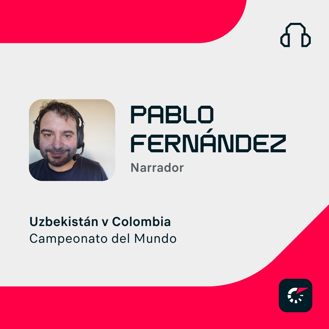 PjFergon's tweet photo. Desde las 04:00 (hora peninsular española) te cuento el Uzbekistán @UzbekistanFA vs Colombia @FCFSeleccionCol del Mundial 2026 @FIFAWorldCup en @FlashscoreES,@soccerway y @besoccer_ES 

Pincha en los auriculares en tu dispositivo móvil o portátil. Enlace en el primer comentario👇 https://t.co/D5g8X3zOcn