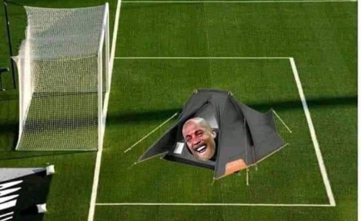 AlphaKaiser_II's tweet photo. My son and I went on a tour to Houston Stadium. We were admiring the 71,000 seat arena when suddenly he pointed at the pitch. “Dad, who is that man camping there?” I sighed.

“Son. That is Penaldo. He lives in that penalty box. This is why you must study hard in school.” https://t.co/x8pO8hswbi