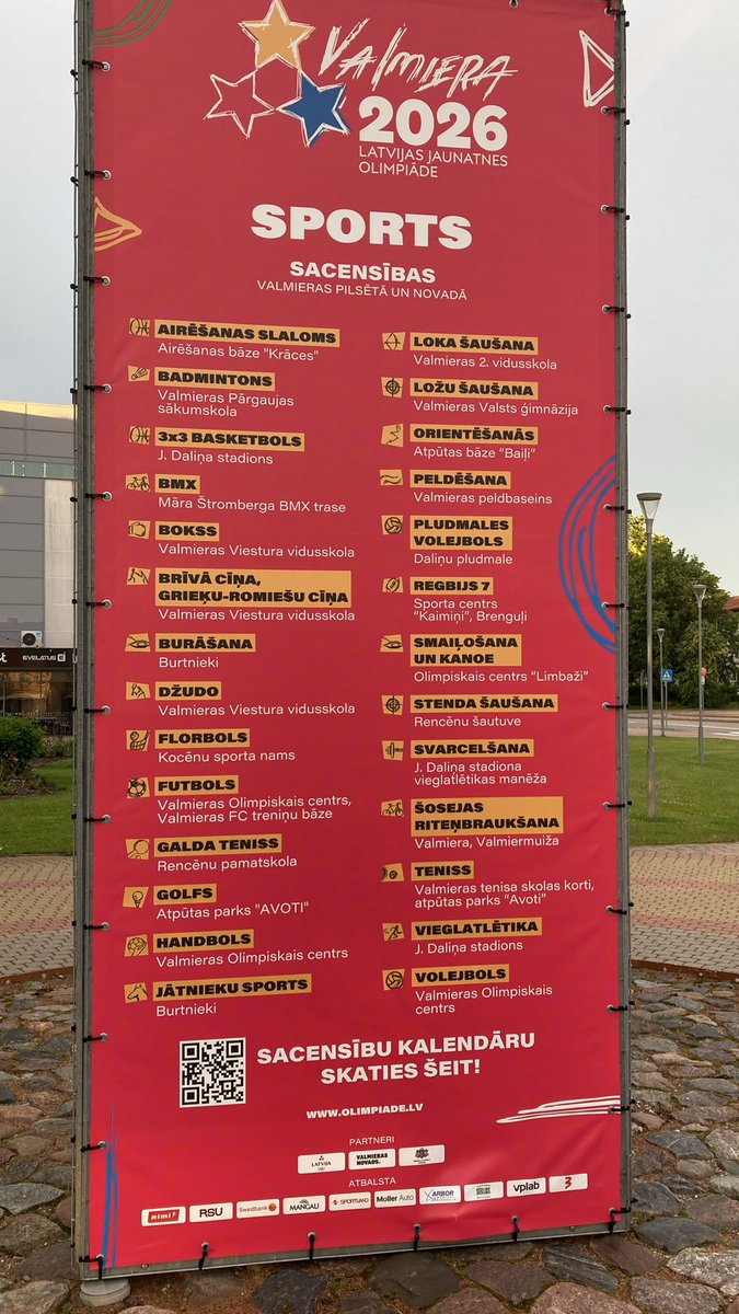 AigarsX's tweet photo. Rīt Valmierā sākas Latvijas jaunatnes  10.olimpiāde - pilsēta ir gatava uzņemt vairāk kā 3500 bērnus un jauniešus no visiem Latvijas novadiem. Centrā infrastruktūra ir gatava! Priekā, mazie... https://t.co/WDxidUebGF