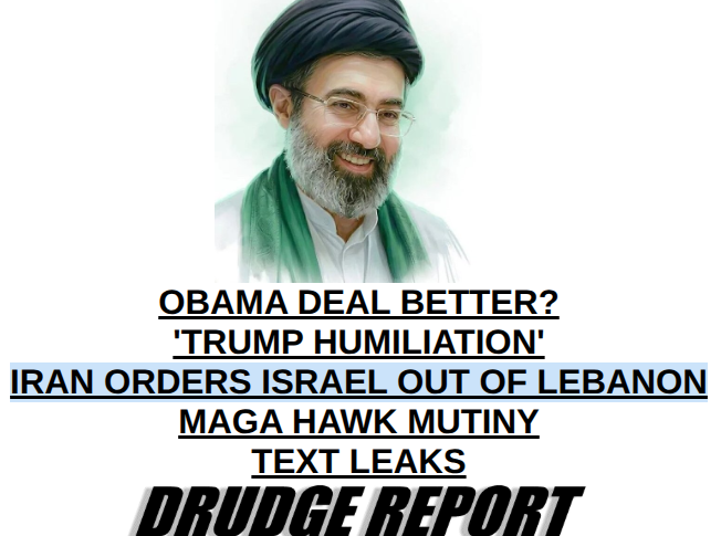 FrankBarish's tweet photo. Just observe @DRUDGE drudging through the news and you'll see it:

@Israel is about to ATTACK THE UNITED STATES and blame @Iran! 

It's so obviously their next move... https://t.co/AClSKAQ9bw
