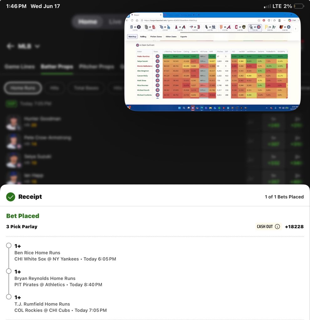 Keepitp9djg's tweet photo. @KasperMLB #kraftedwithkasper cooking on 2% lol https://t.co/BfZ2rqWCsO