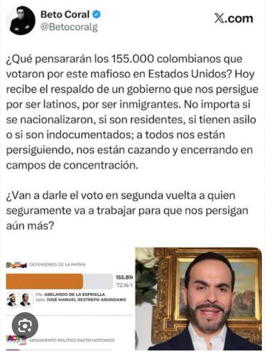 geocelix's tweet photo. @platom___ La libertad de expresión protege las ideas, no convierte la grosería en virtud ni el insulto en argumento. Se puede hacer oposición sin escupir constantemente sobre el país que te recibió y te garantiza derechos

Que se vaya para cuba o.venezuela... mas coherente con sus formas https://t.co/fkqPmbFNu2