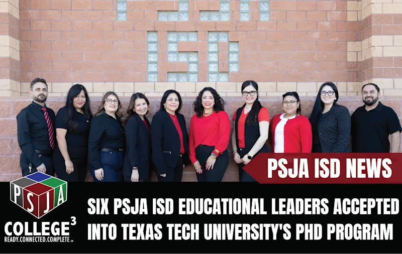 valentinvguerra's tweet photo. So beyond excited and elated @TexasTech @PSJAISD #BLPL is Life
Six PSJA ISD Educational Leaders Accepted into Texas Tech University's PhD Program Through Innovative Blended Lear... https://t.co/r2n6O5Ynn0 https://t.co/5nkM3SaUBi