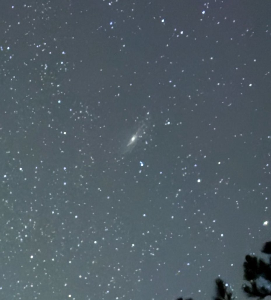 sage_astr's tweet photo. unedited iphone shots of andromeda galaxy https://t.co/ZNnuxbg1LX