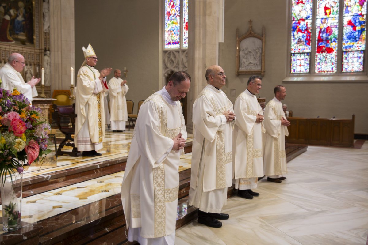 DioceseHamilton's tweet photo. On Saturday, June 6, 2026, Paul Dobrowolski, Gustavo Ponce Maese, Adam Walker, and Ivan Zeljeznjak were ordained to the Permanent Diaconate for the Diocese of Hamilton during a beautiful Mass held at the Cathedral Basilica of Christ the King.

https://t.co/esUnHOUH0a https://t.co/JBmLjQU6hl