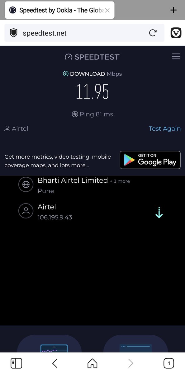 pranav_72's tweet photo. So called #AirtelFastLane or #AirtelPriority for postpaid customers. Not even able to load reddit with images off at this speed of almost 12 MBps. What a scam. https://t.co/Id7QeJAg1t