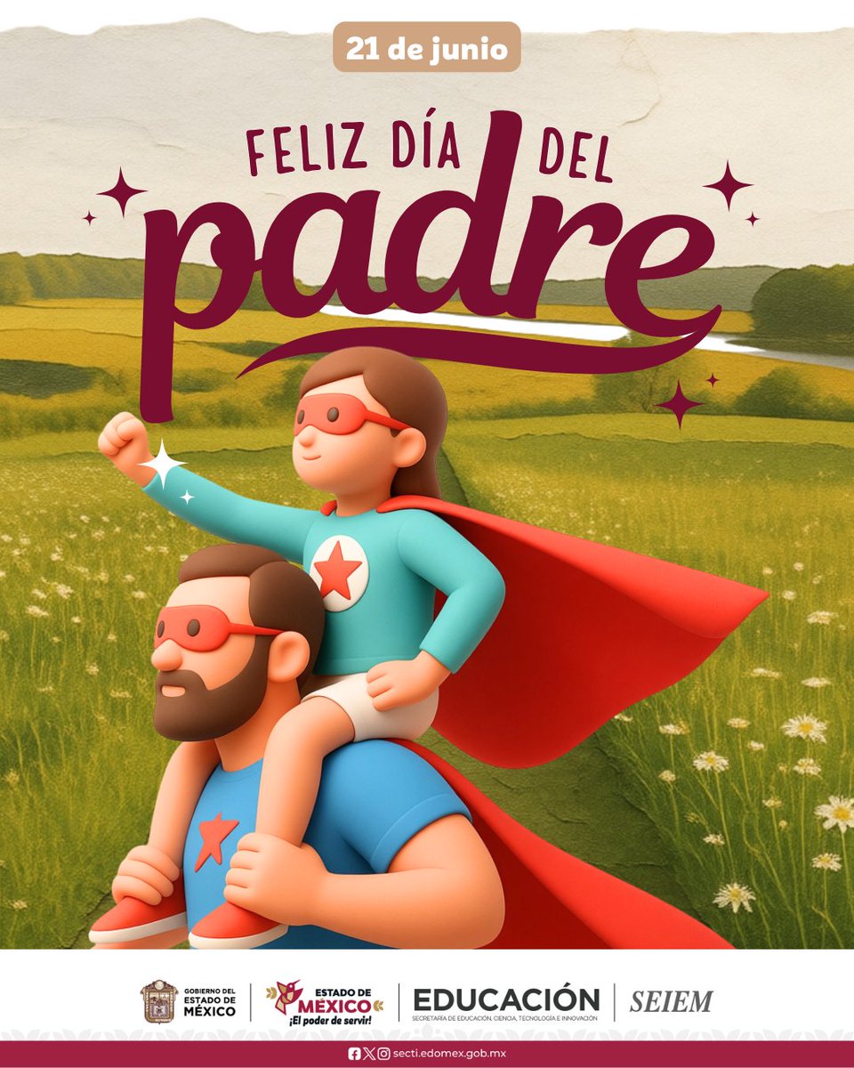 SEIEM_'s tweet photo. 👨‍👧‍👦✨ En el Día del Padre reconocemos a quienes, con amor, esfuerzo y ejemplo, acompañan la formación y crecimiento de nuestras niñas, niños y jóvenes. 📚💙

Su apoyo y dedicación fortalecen hogares, escuelas y comunidades más unidas. 🤝✨

#DíaDelPadre
#ElPoderDeLaEducación https://t.co/BOLB9tEcpU