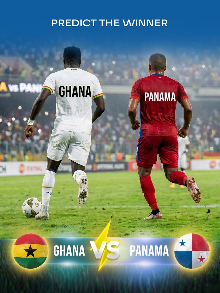 instantcashfze's tweet photo. ⚽🇬🇭 Ghana vs Panama 🇵🇦

Who's your pick tonight?

👇 Comment with your prediction:

🇬🇭 Ghana
or
🇵🇦 Panama
💚 Connecting Lives, Instantly.
#GhanaVsPanama #PredictTheWinner #FootballConnectsUs https://t.co/72lSSjp5L2