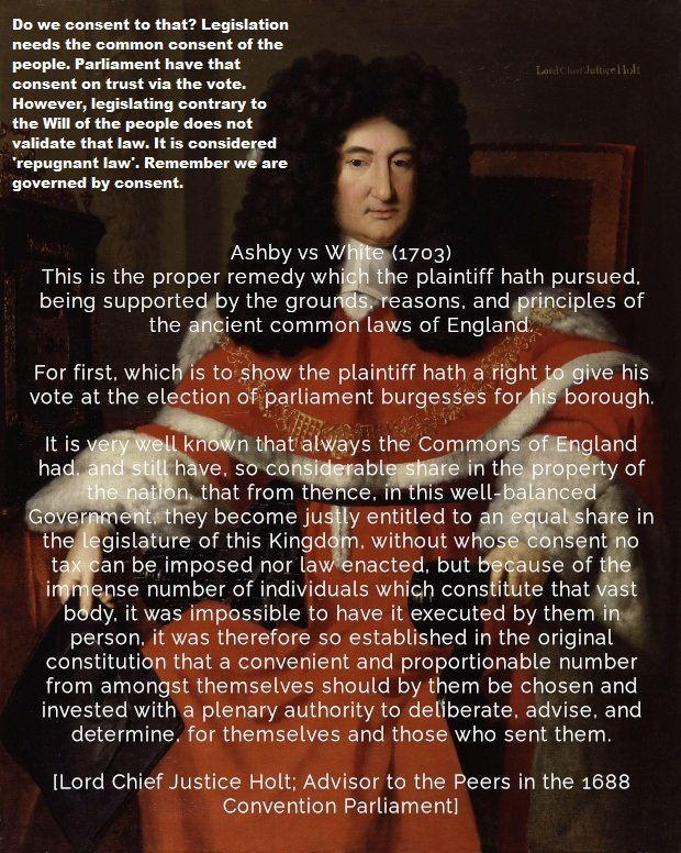 EnglishHistory's tweet photo. @Kingbingo_ We are governed by consent. If we don't have freedom of information, how can we make informed decisions? How could we make the decision of whether to consent or not? And how would we then choose the correct representative to vote in accordance with our will? Unconstitutional? https://t.co/cg2HsFlcAK
