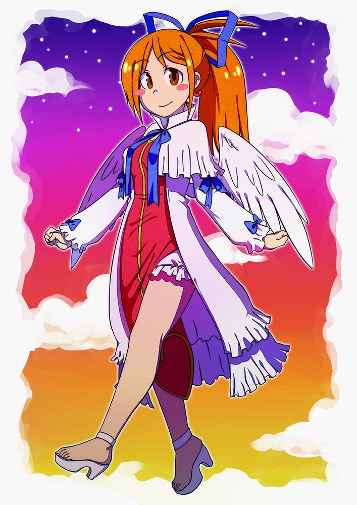 ktullanyx's tweet photo. Some fully-rendered Kier artworks I did over the years. The first one is from 2014, Kier is in Archangel Flonne's (Disgaea 4) attire. The second piece is from 2016, Kier is in Christmas-themed attire, delivering gifts. The third one is from 2020, Kier is wearing her goddess garb. https://t.co/Of7McvfIuR