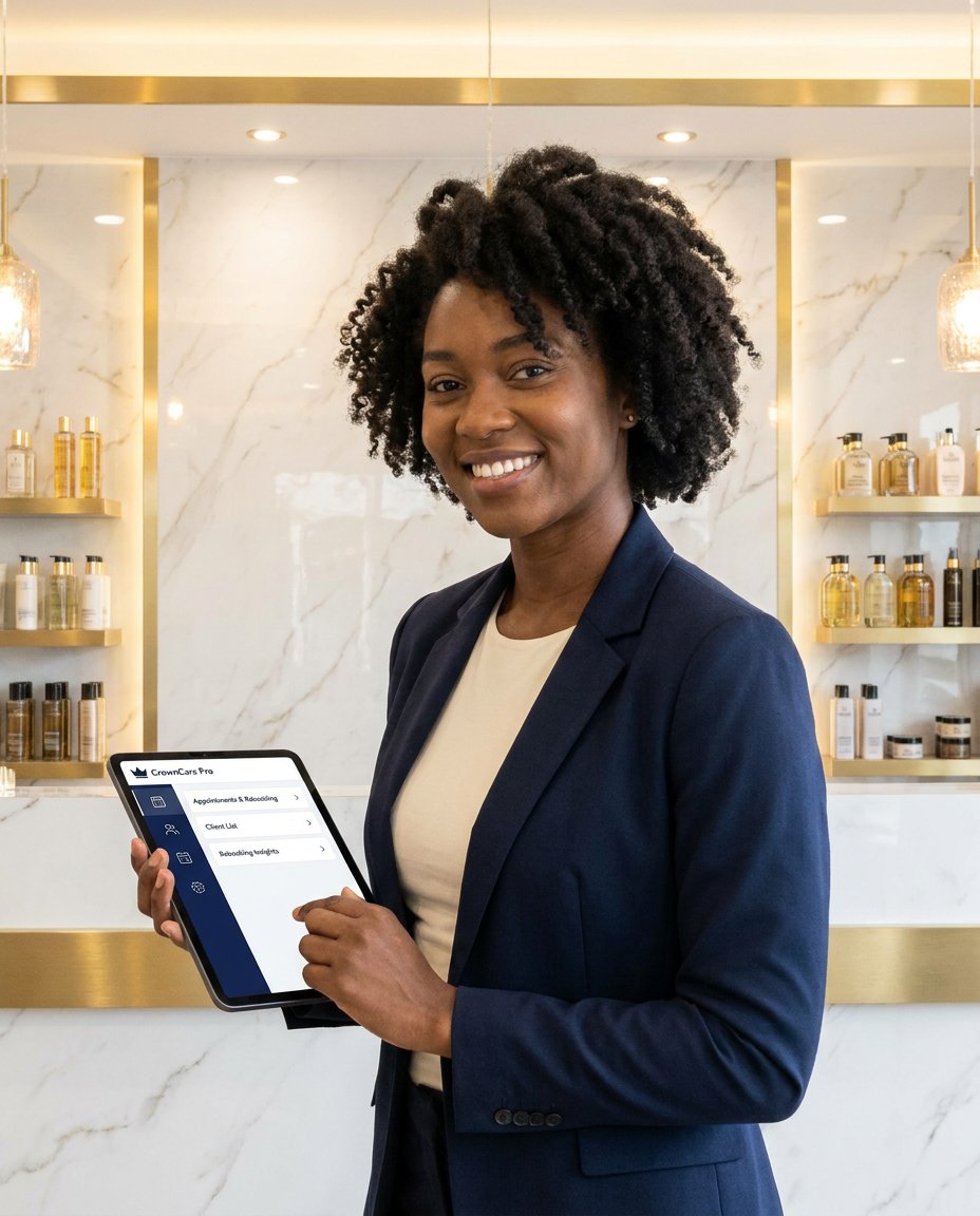 richman52's tweet photo. The salon industry says tech is the future. But every tool stops when she walks out. CrownCare connects your chair to what happens at home.

https://t.co/4mmbjAP4ZE https://t.co/v1hcEKRhNI