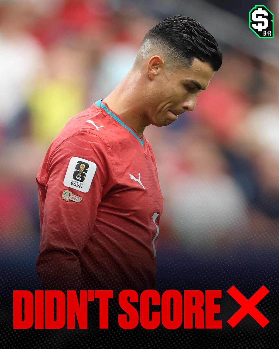 br_betting's tweet photo. Ronaldo doesn't sniff the goal vs. DR Congo after being 4 of the 5 most bet props today 😭

Portugal had 1 shot on goal https://t.co/LP1yOb5Rne