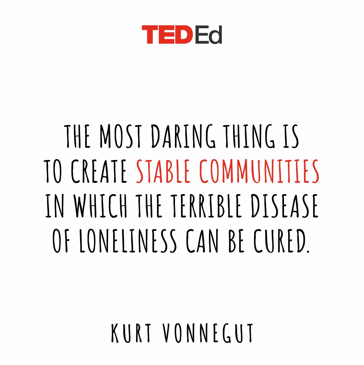 TED_ED's tweet photo. We thrive in communities! https://t.co/IRsJgqppGq