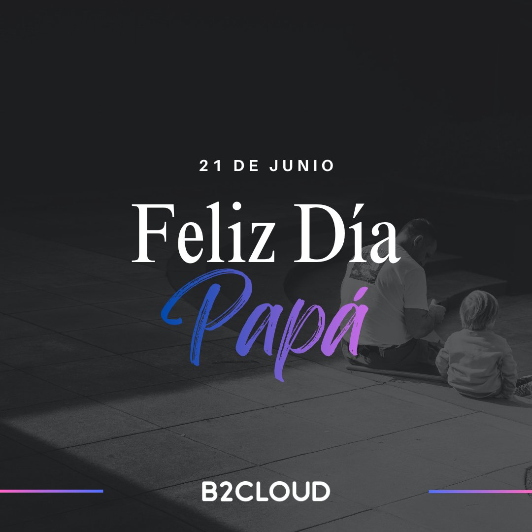 b2cloudtech's tweet photo. 👨👦Feliz Día del Padre 💙
Desde B2CLOUD saludamos especialmente a todos los padres de nuestro equipo.
Gracias por su compromiso, dedicación y por inspirar cada día dentro y fuera del trabajo.
¡Muy feliz día!
#DíaDelPadre #B2CLOUD https://t.co/l13jwowuxR