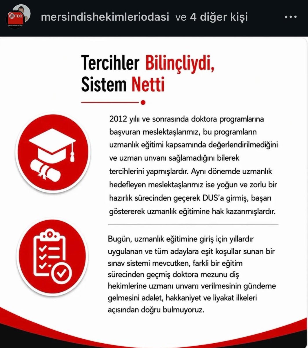 dentistaaaa's tweet photo. Uzmanlık yolu mevzuatta açıktır: 
DUS’u kazanmak ve uzmanlık eğitimini tamamlamak.
Bu sistem yaklaşık 15 yıldır işliyor.
Bugün hangi gerekçeyle değiştirilmek isteniyor?
#DoktoralıUzmanSayılamaz @drmemisoglu @cfcanakci @mmkilicarslan @TDB_TDA @profokumus_ @YuksekogretimK https://t.co/fsRoaaFVIA