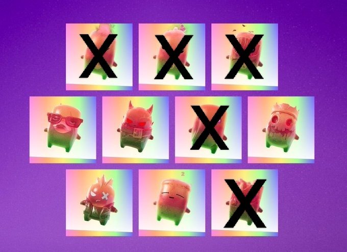 Timo2683's tweet photo. Who has the gummy duck, demon, king, punk, or dream sprite? #fortnite #sprites https://t.co/mwszbO1uLj