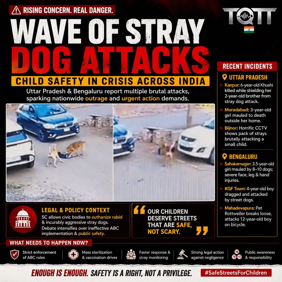 tott_ind_offl's tweet photo. #SafeStreetsforChildren #StrayDogs #StreetDogs #DogAttacks #Dogs https://t.co/vdO2X3tO8s