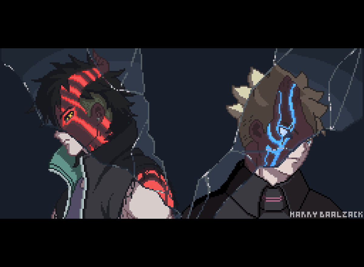 harrybaalzack's tweet photo. Ending 23 TBV Karma #boruto #borutotwobluevortex #pixelart https://t.co/3sjGGt5eQi
