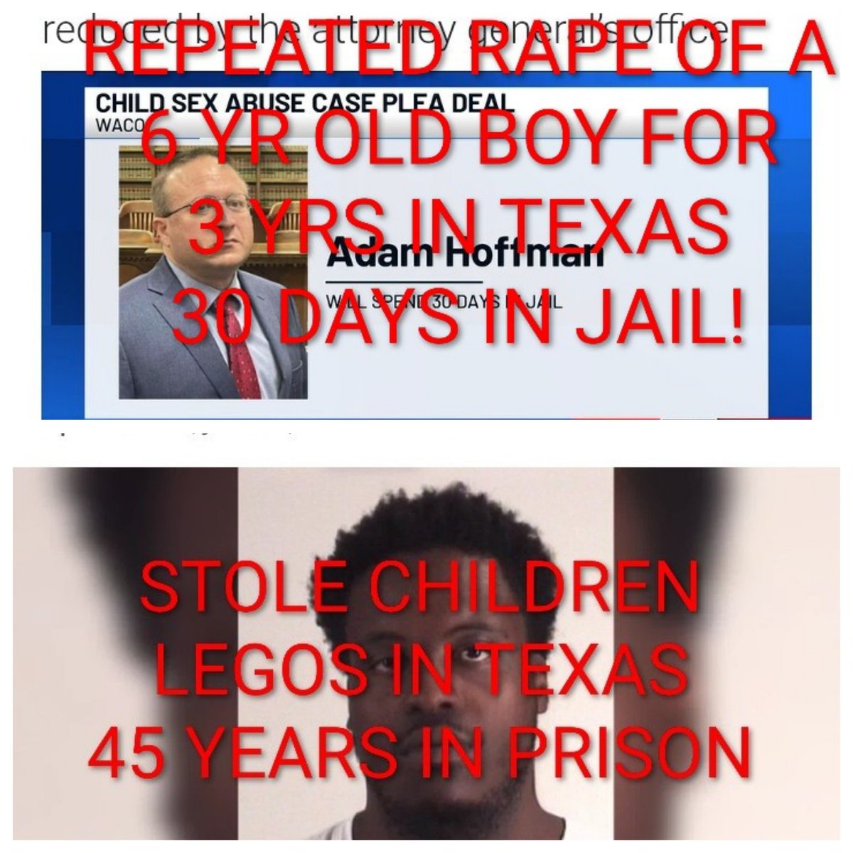 JAH6869's tweet photo. @GOP__Ls Of course he did. Abbott favors Child Rapists. They all do. https://t.co/wxxsCYBPaB