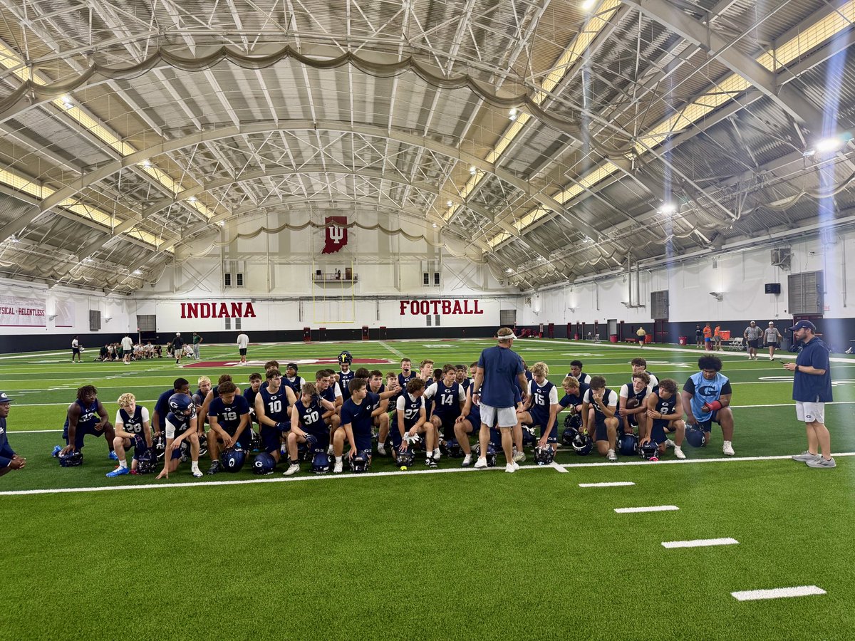 GCARamsFootball's tweet photo. The Rams competed in 7v7 at the home of the defending national champion Indiana Hoosiers. 

#1 seed in the bracket. Semifinal finish. 

🐏 https://t.co/2XNaicZ1aQ