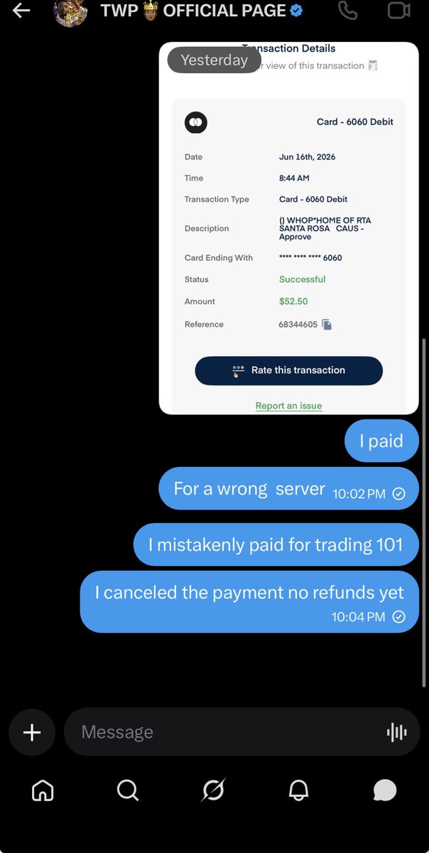 Daddy9ja's tweet photo. @TheWealthPrince What is the issue refund me https://t.co/cCk1XeXSzS