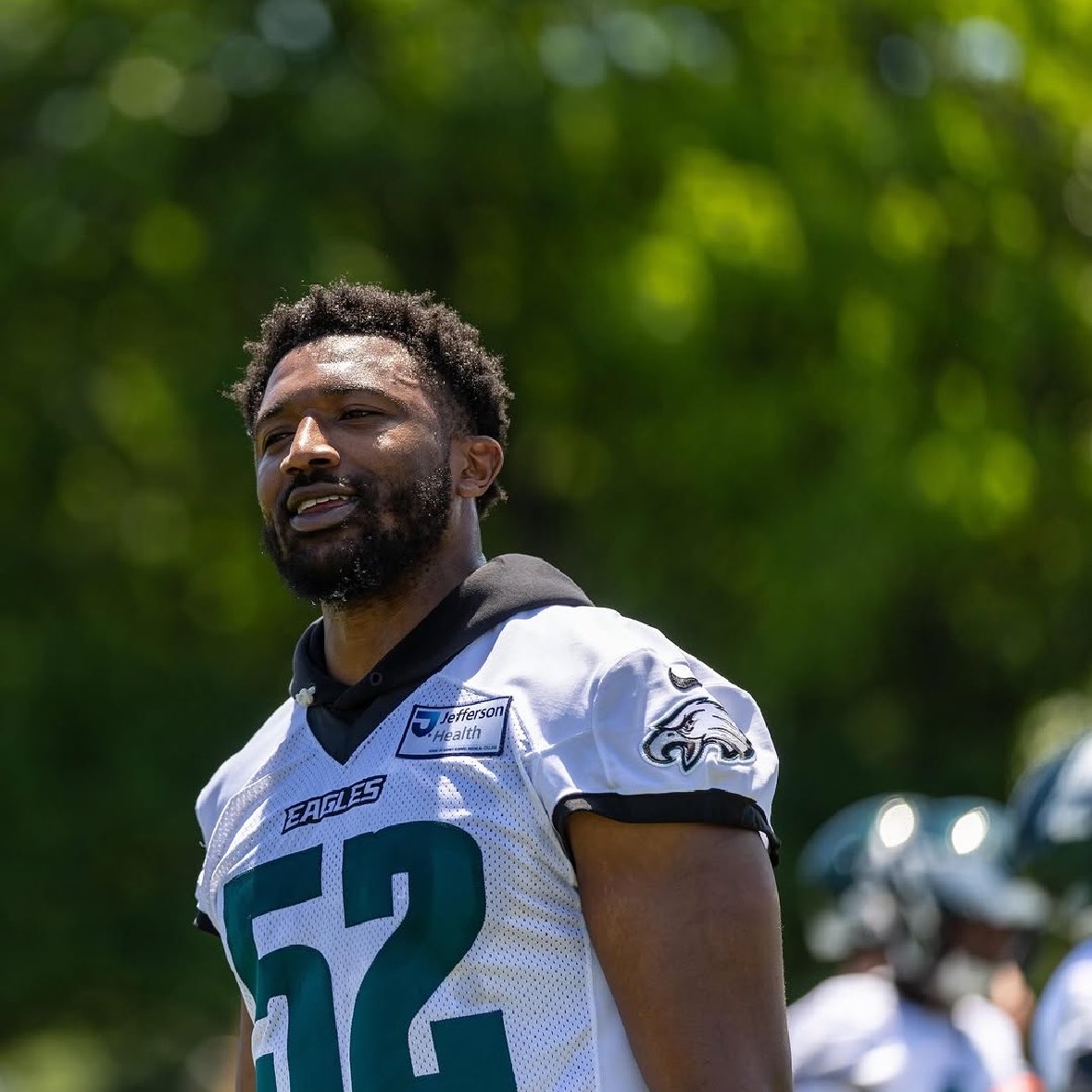 WordOnTheBirds's tweet photo. Jonathan Greenard on playing with Jalen Carter and Jordan Davis:

“I think about it all the time. It’s going to be fun, man, because those are two guys who are selfless but also understand how much impact they can have on the game. I just told them when I got here, ‘Look, I feed off of y’all. I’m just going to let y’all do y’all thing’ and I’ll eventually obviously read and see how they like to play vs. certain opponents. But I’m not here to slow y’all down.”