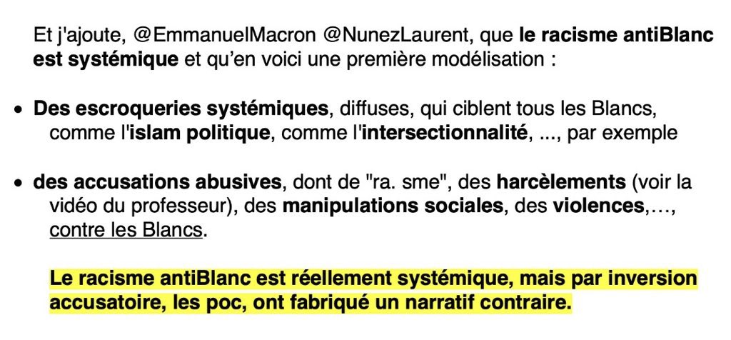 ReverseTheLeft's tweet photo. @ManonAubryFr @JLMelenchon @Francois_Ruffin @ericcoquerel @sandrousseau @MathildePanot @CaronAymericoff @alexiscorbiere @ALeaument @Portes_Thomas @AQuatennens @alma_dufour Modélisation du racisme antiBlanc
https://t.co/pOaylERHcm https://t.co/w3W6qc03nF